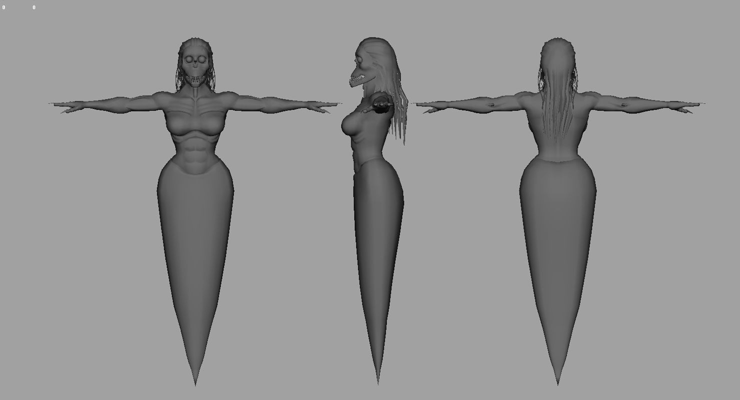 flying ghost 3d model 3D model_5