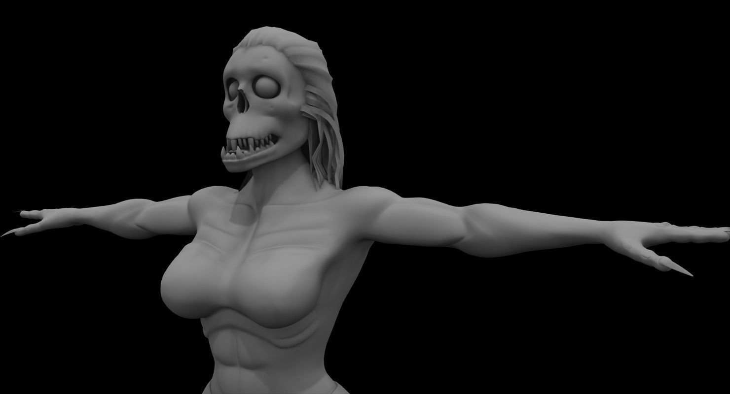 flying ghost 3d model 3D model_2