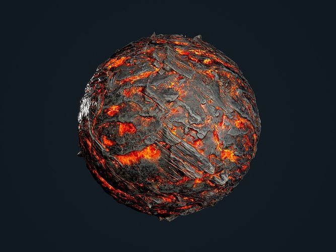 Lava Ground Seamless PBR Texture 13 Texture