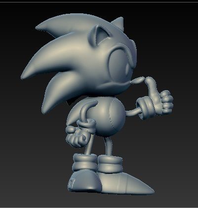 SONIC hedgehog 3D print model_1
