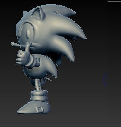 SONIC hedgehog 3D print model_2