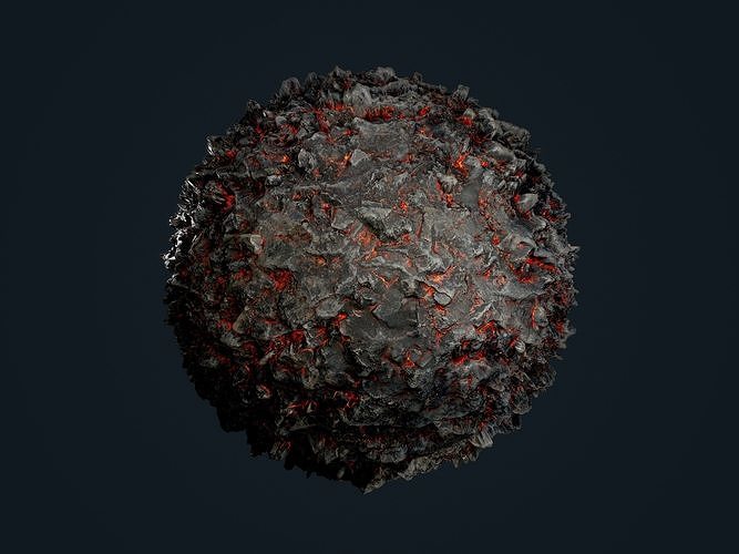 Lava Ground Seamless PBR Texture 15 Texture
