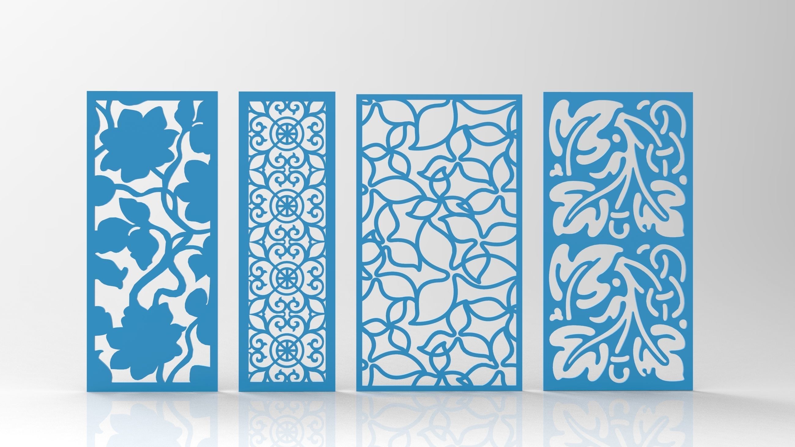30 3D Decorative wall panels - screen SET 013 3D model_2