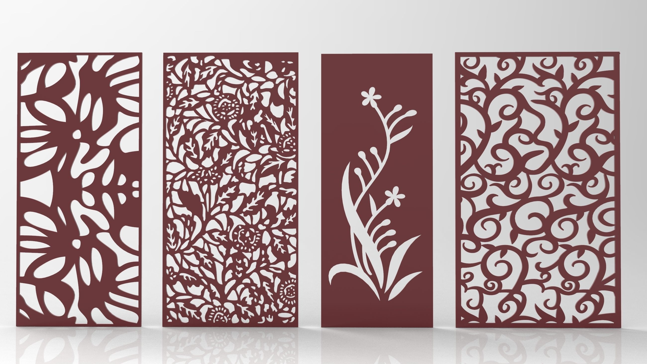 30 3D Decorative wall panels - screen SET 013 3D model_6