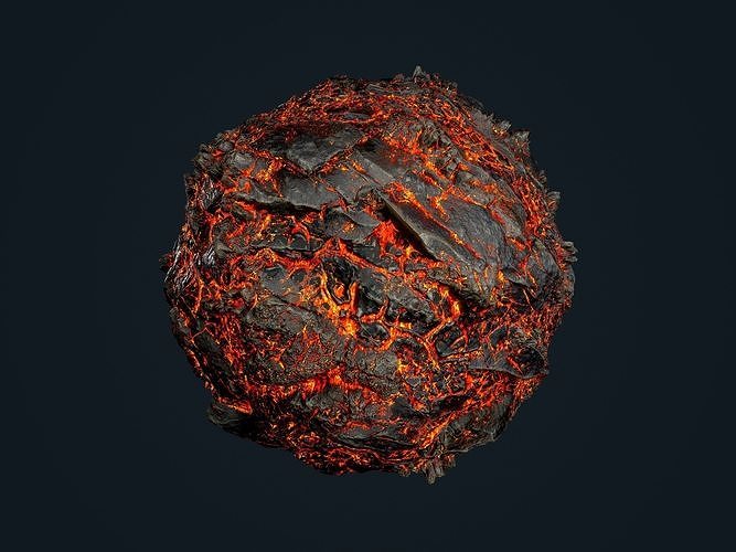 Lava Ground Seamless PBR Texture 19 Texture