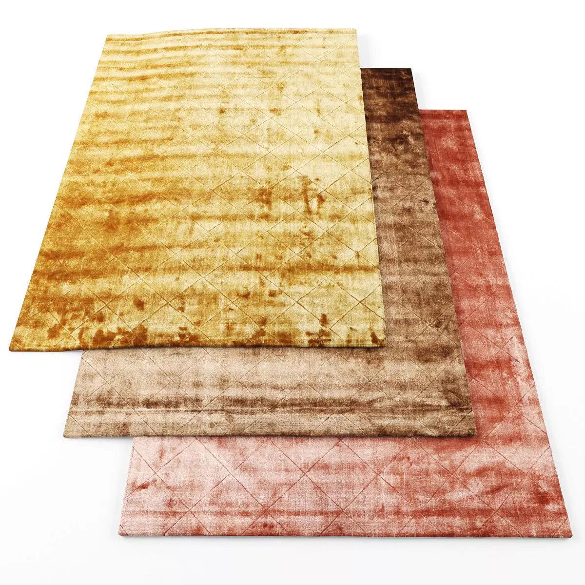 Rugs-687 three rugs Low-poly 3D model_0