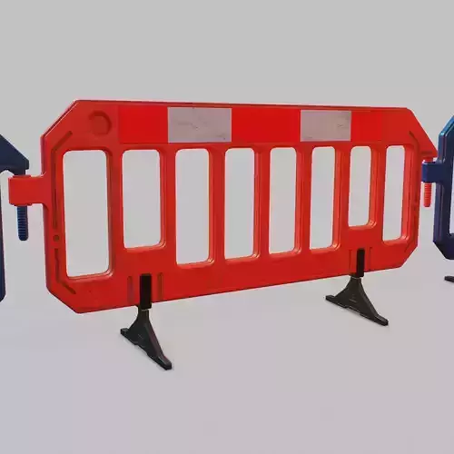 STREET BARRIER PLASTIC - Game Ready-VR Low-poly 3D model