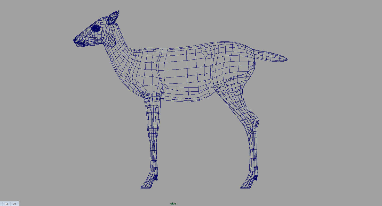 deers 3d model three deer 3D model_4