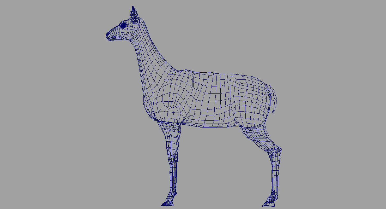 deers 3d model three deer 3D model_1