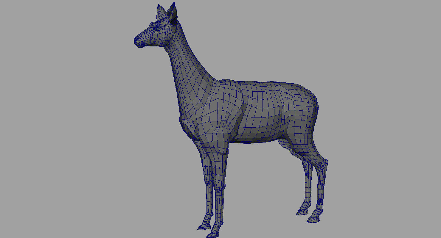 deers 3d model three deer 3D model_14