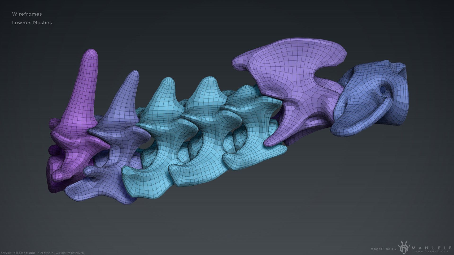 3D Lion Skull - Sculpture 3D model_11