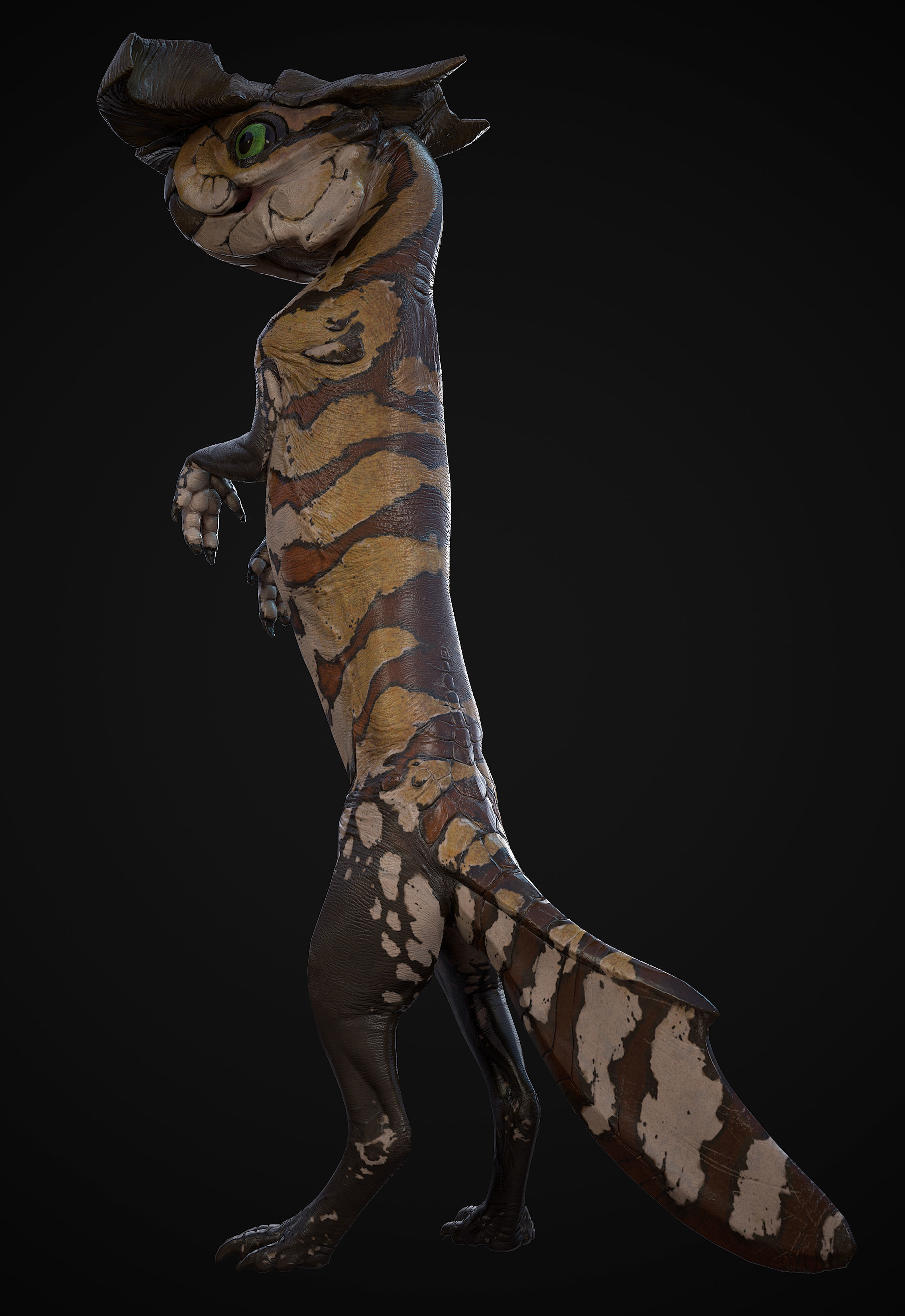 Alien Rodent Low-poly 3D model_15