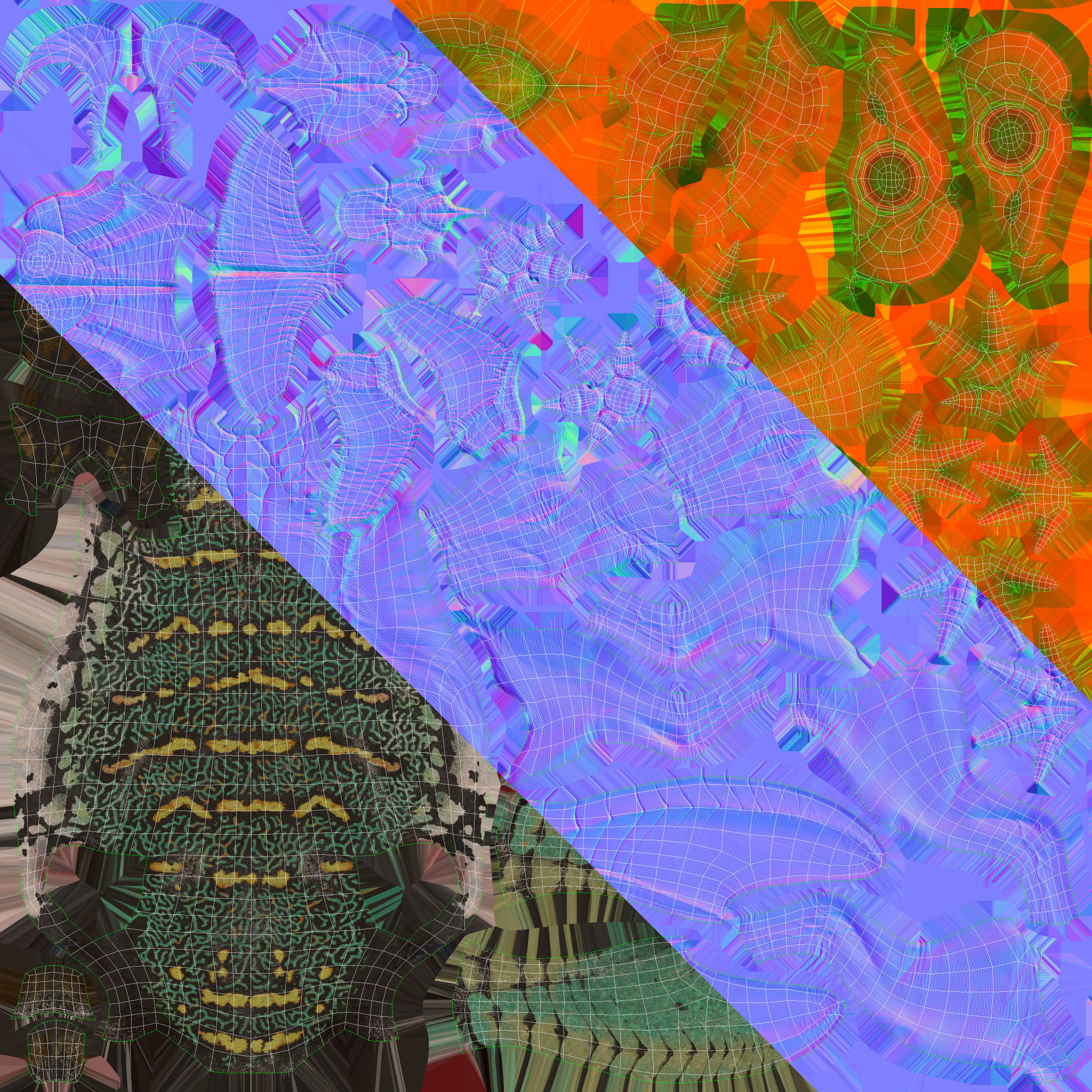 Alien Rodent Low-poly 3D model_4