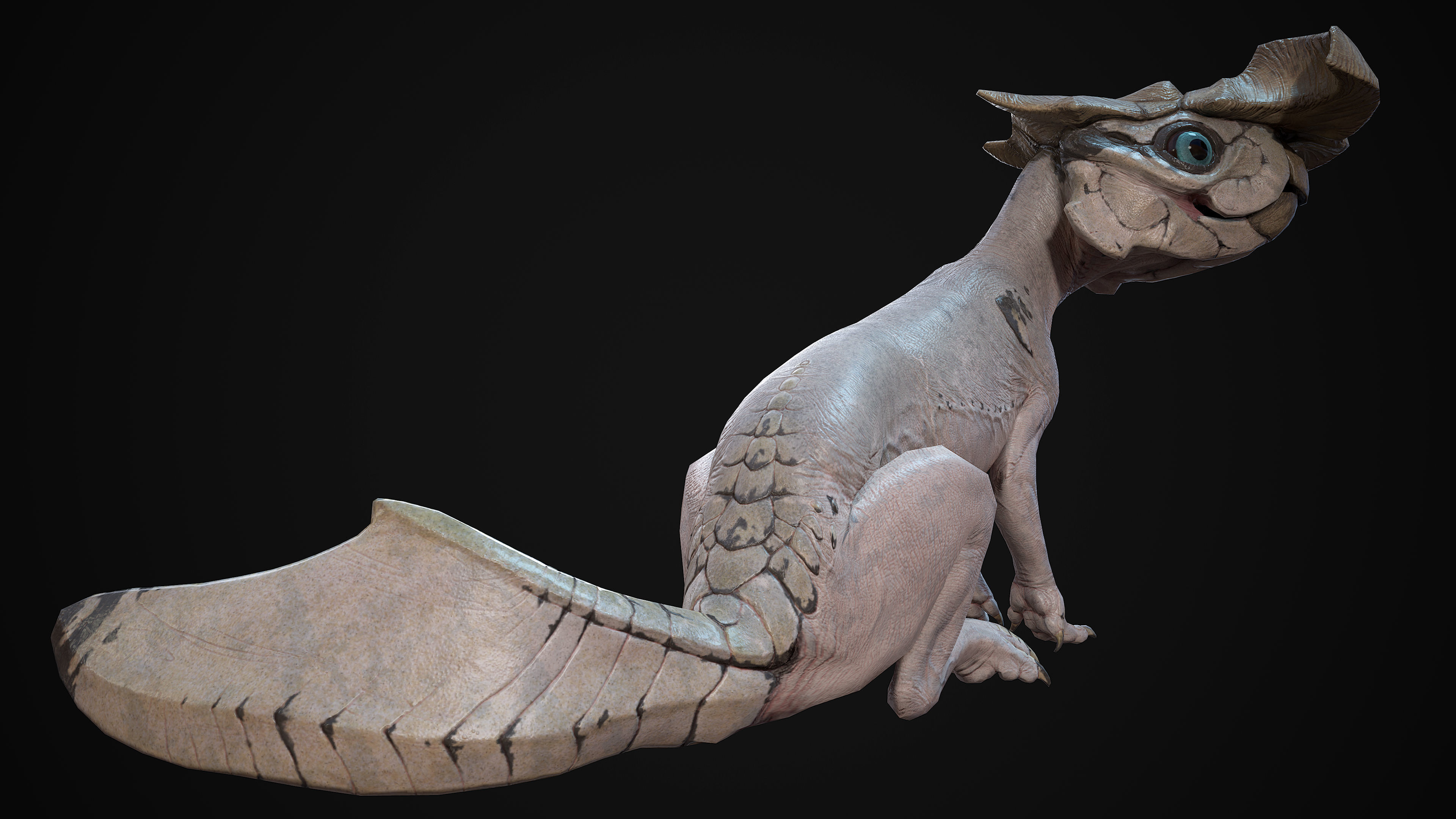 Alien Rodent Low-poly 3D model_11