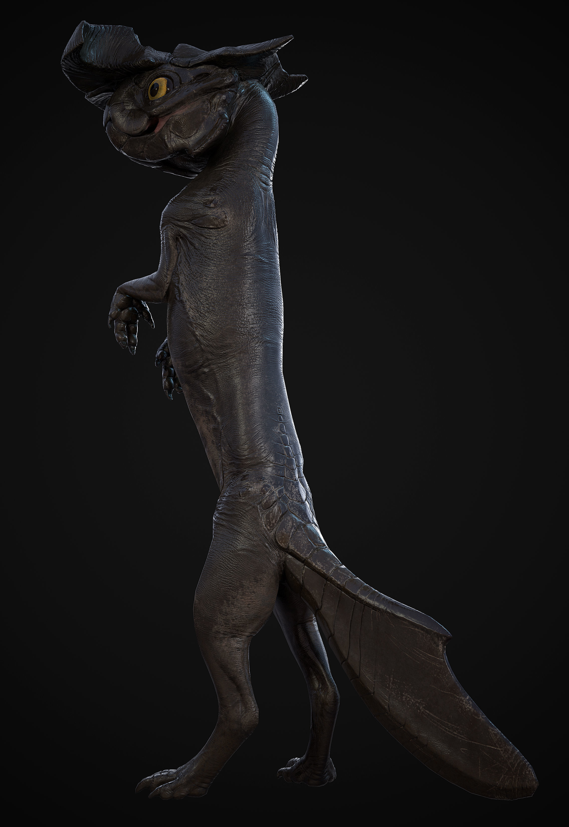 Alien Rodent Low-poly 3D model_14
