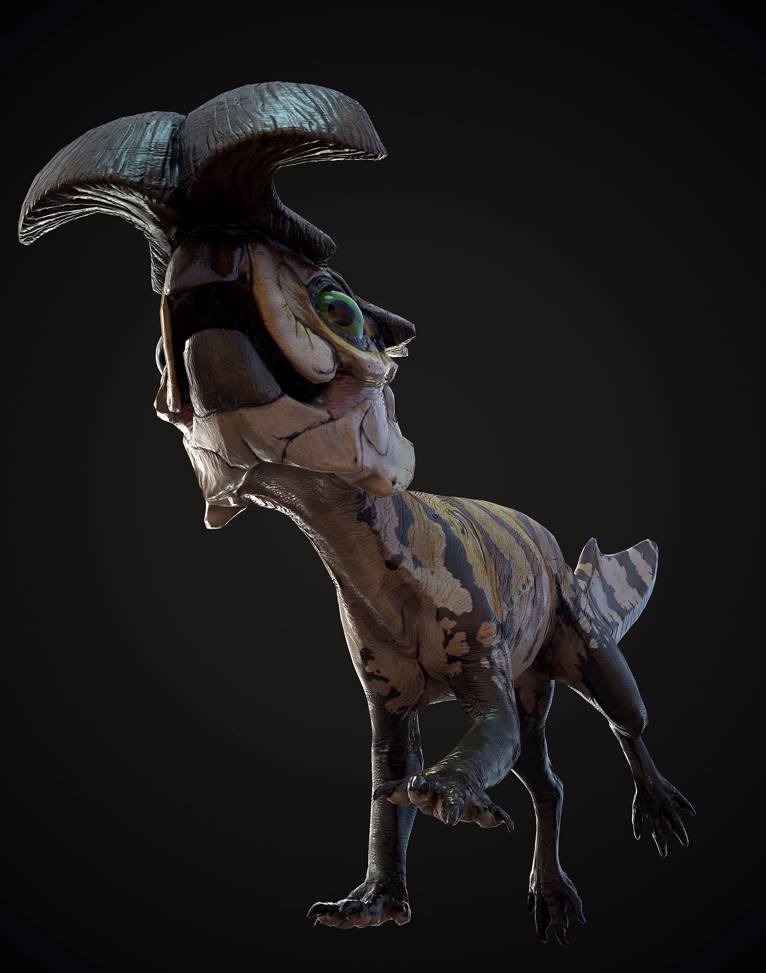 Alien Rodent Low-poly 3D model_17