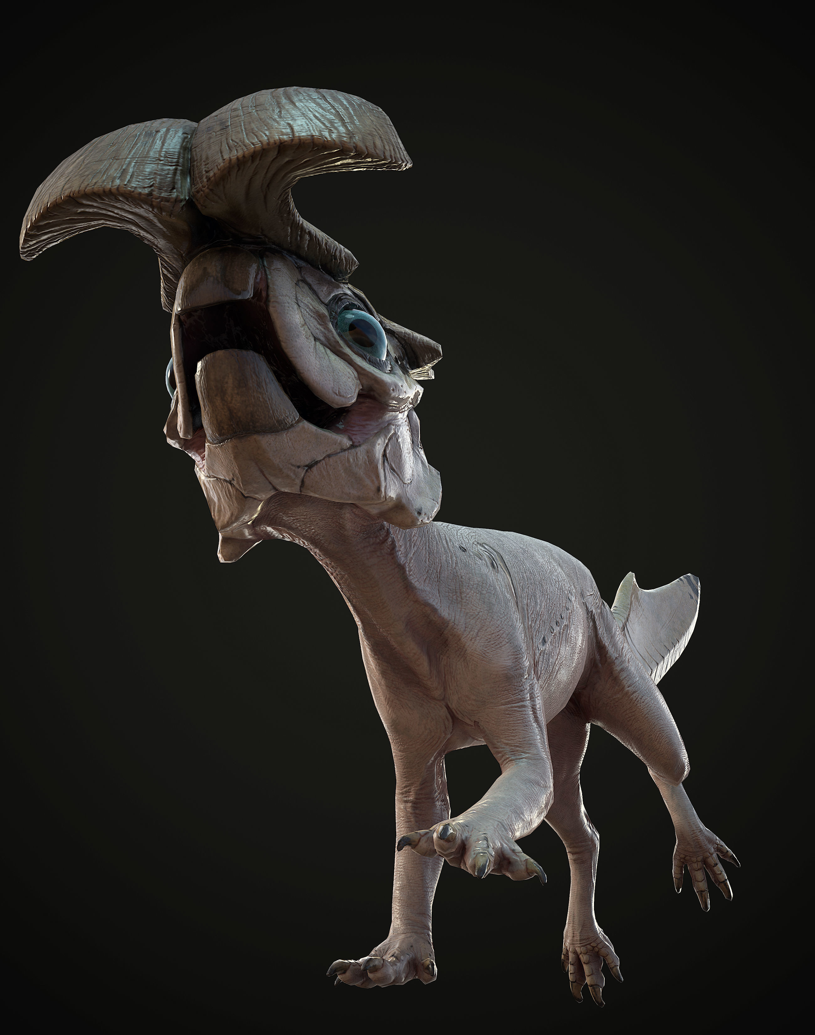 Alien Rodent Low-poly 3D model_16