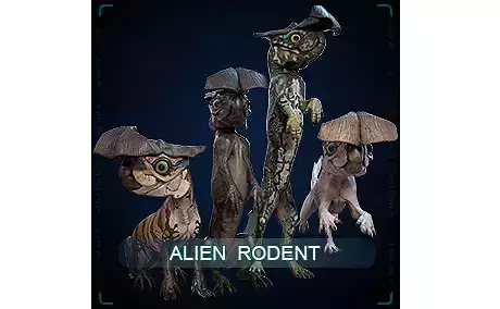 Alien Rodent Low-poly 3D model