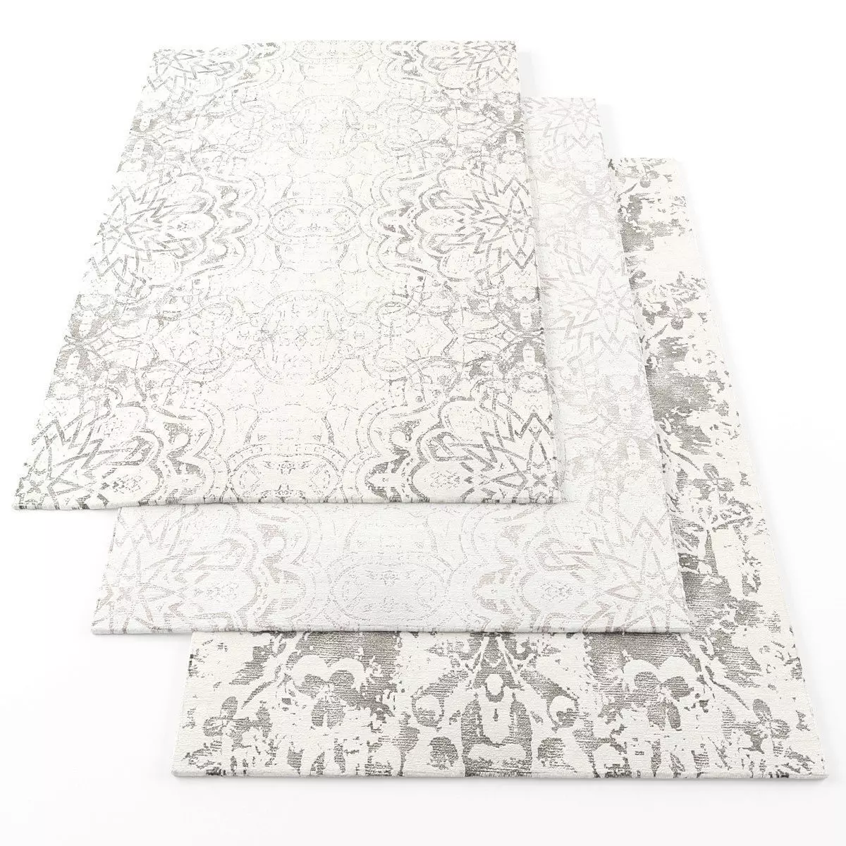 Rugs-702 paisley area rug Low-poly 3D model_0