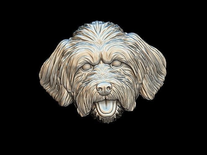 Lhasa Apso dog pendant 3D print model