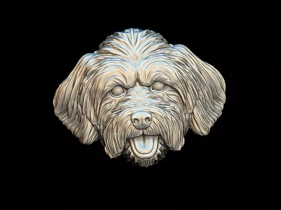 Lhasa Apso dog pendant 3D print model