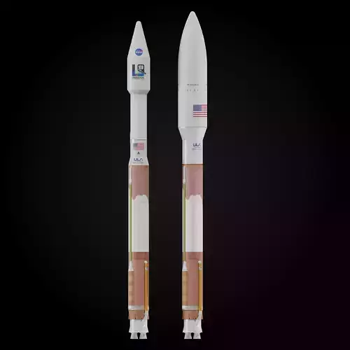 Atlas V rocket 3D model