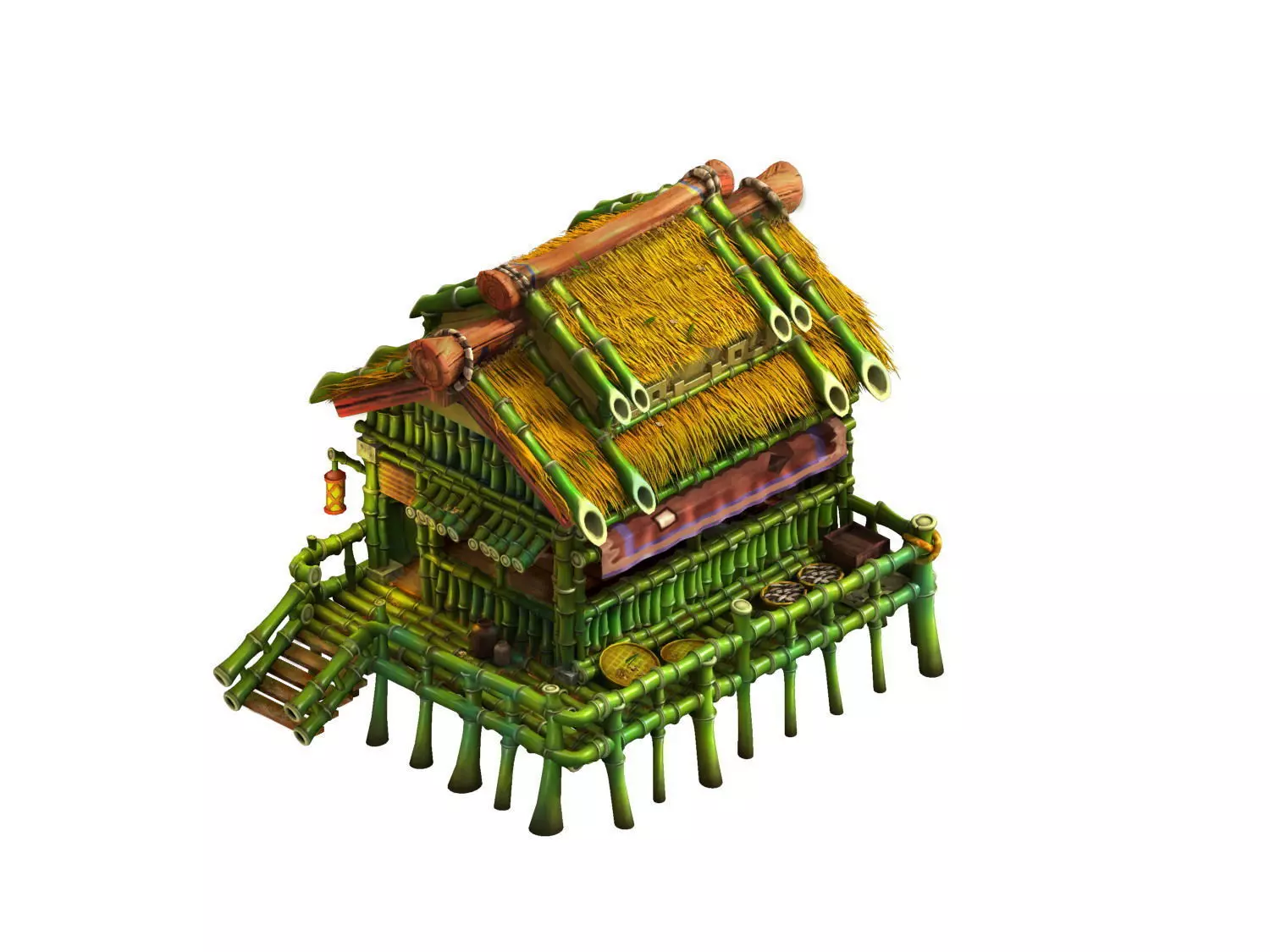 Cartoon - dwelling 3D model_0