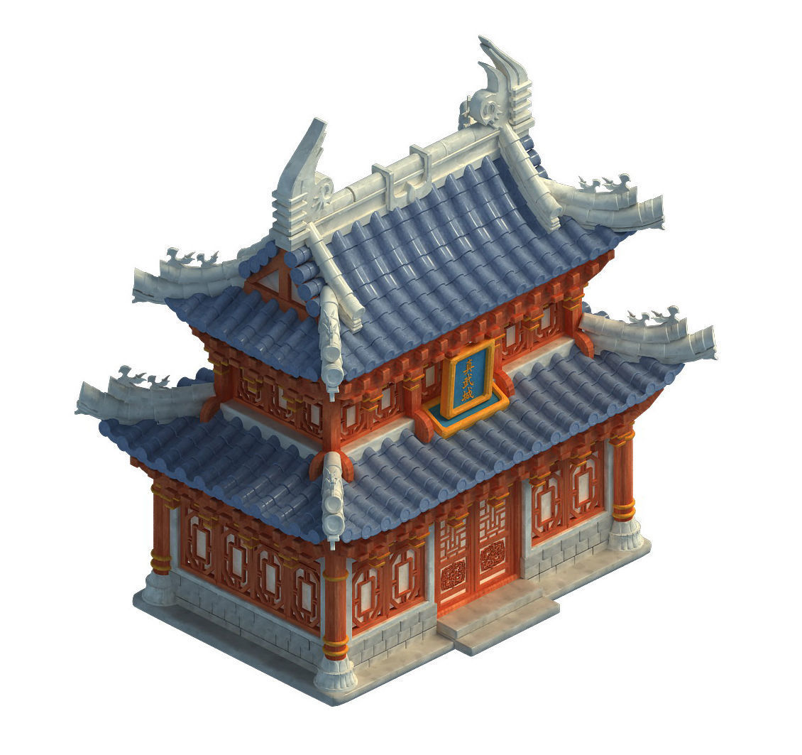 Cartoon - dwelling 3D model_1