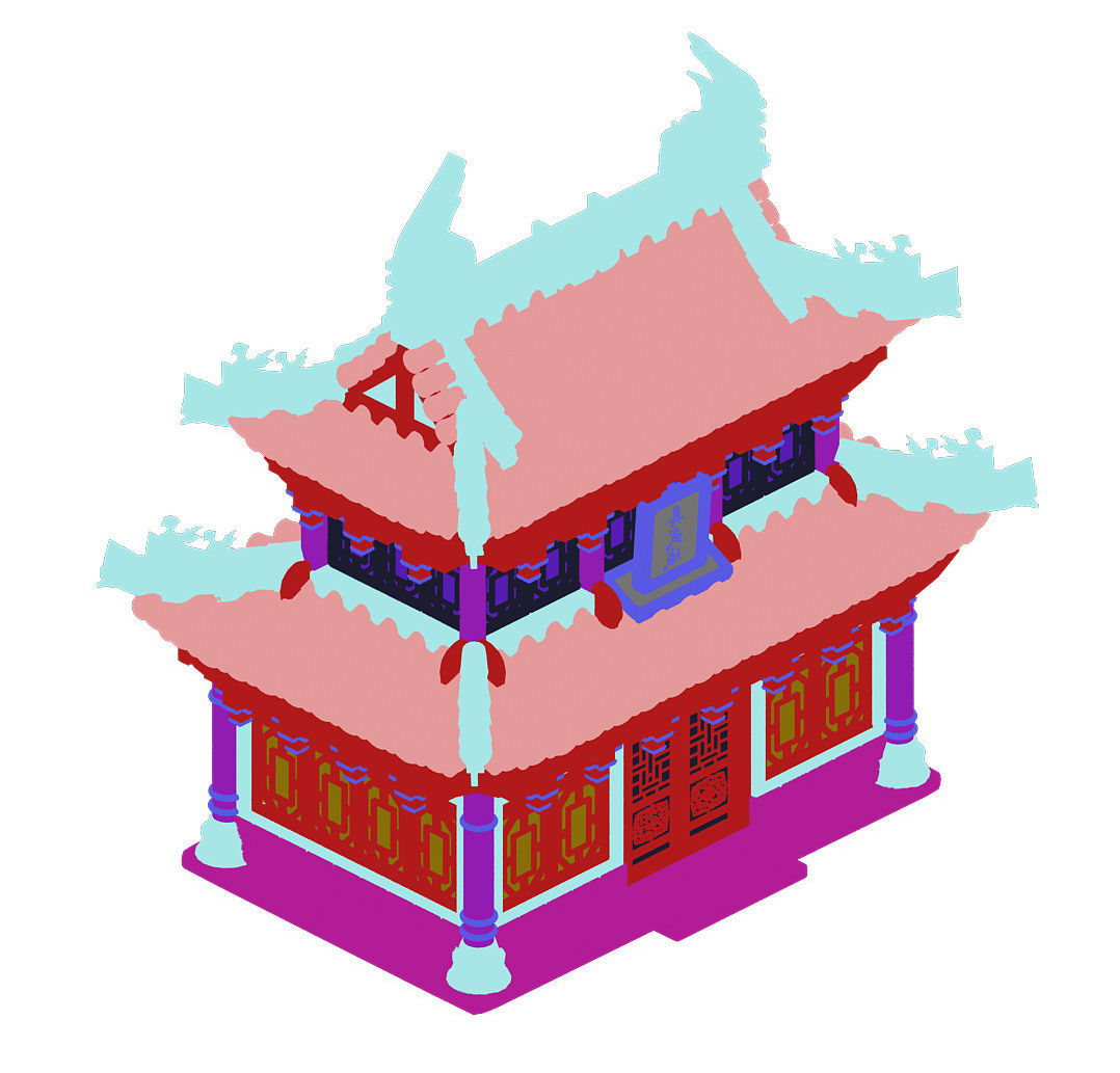 Cartoon - dwelling 3D model_3