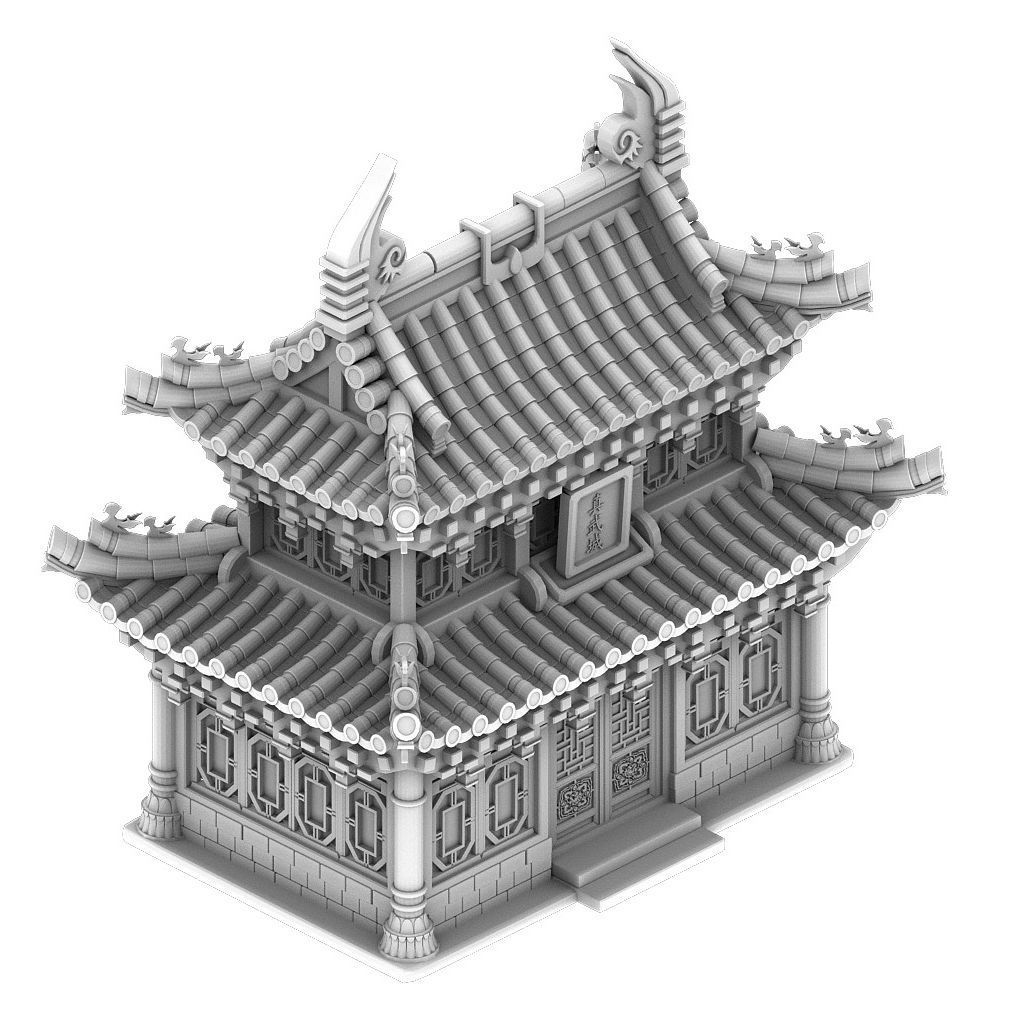 Cartoon - dwelling 3D model_2