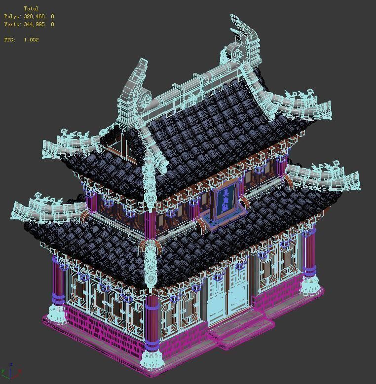 Cartoon - dwelling 3D model_5