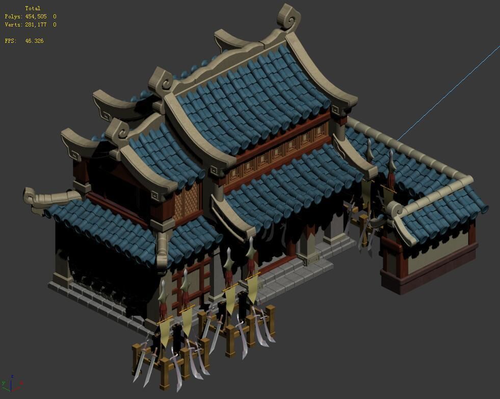 Cartoon - house 11 3D model_4