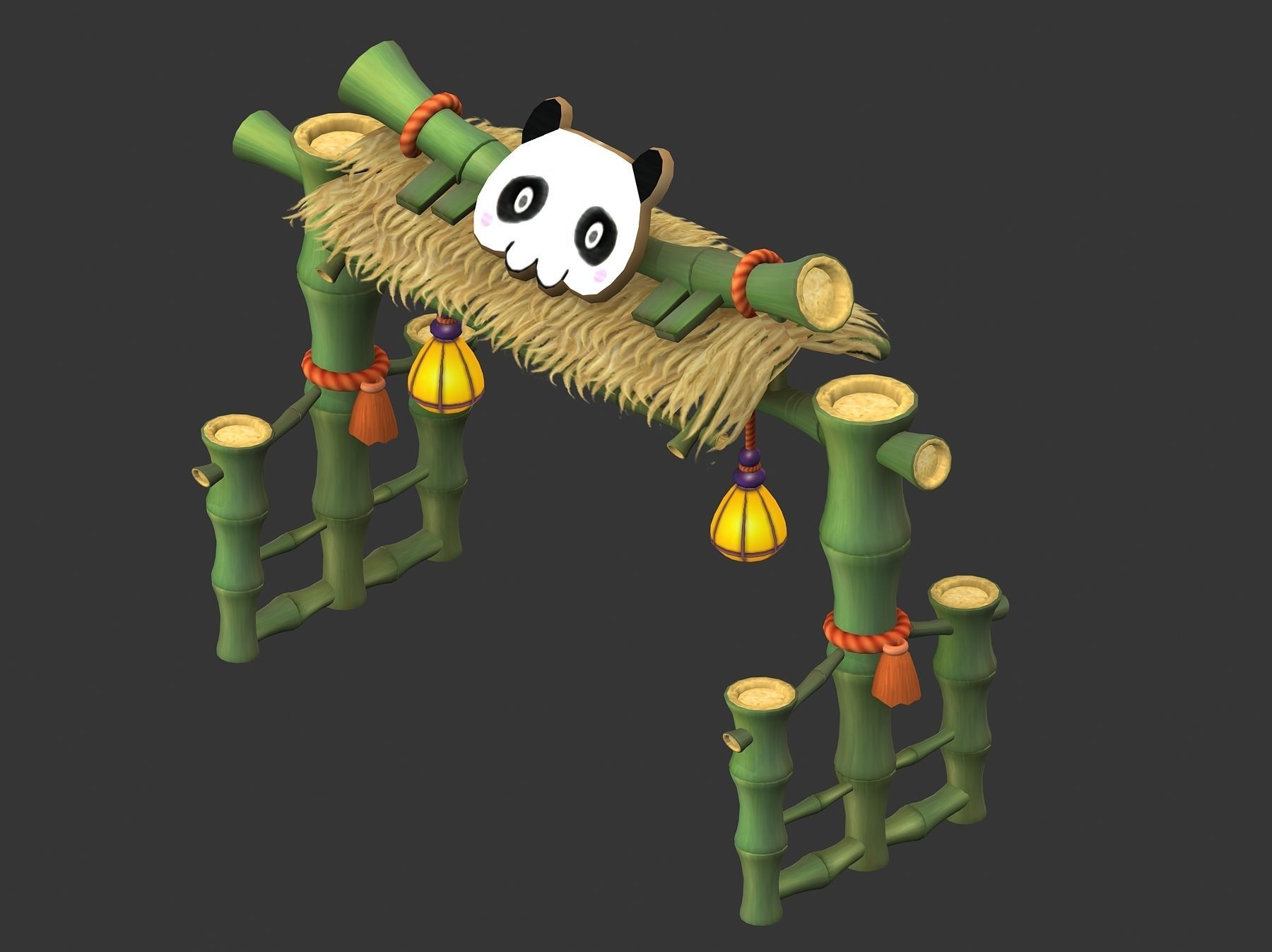 Cartoon World - City Wall 02 3D model_1