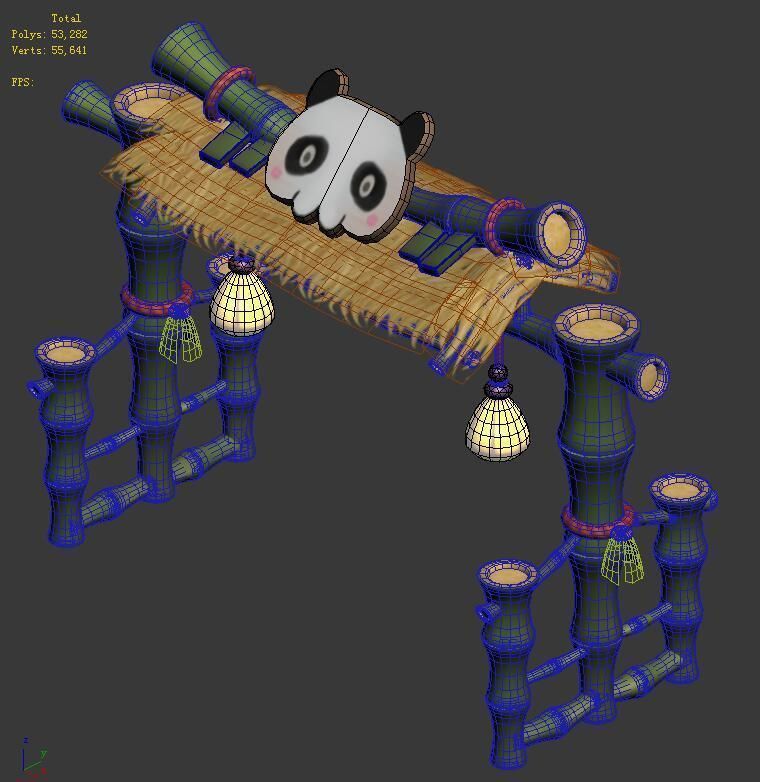 Cartoon World - City Wall 02 3D model_2