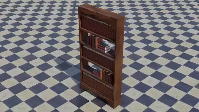 Simple Old Style Book Shelf 