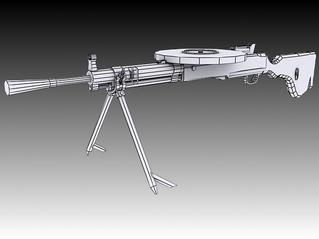 DP-28 Textured 3D model_7