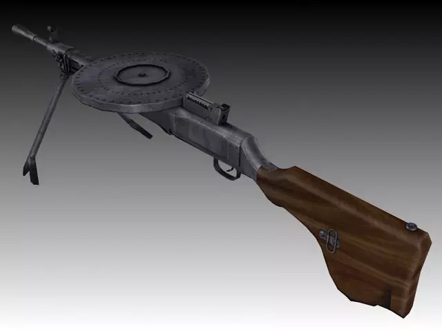 DP-28 Textured 3D model_0