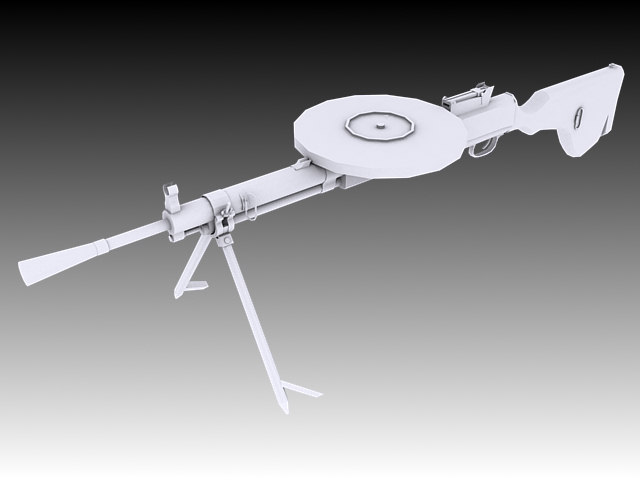 DP-28 Textured 3D model_1