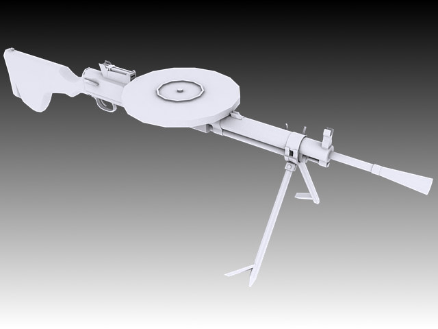 DP-28 Textured 3D model_6