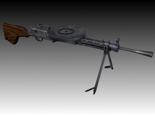 DP-28 Textured 3D model_8