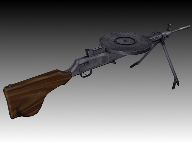 DP-28 Textured 3D model_4