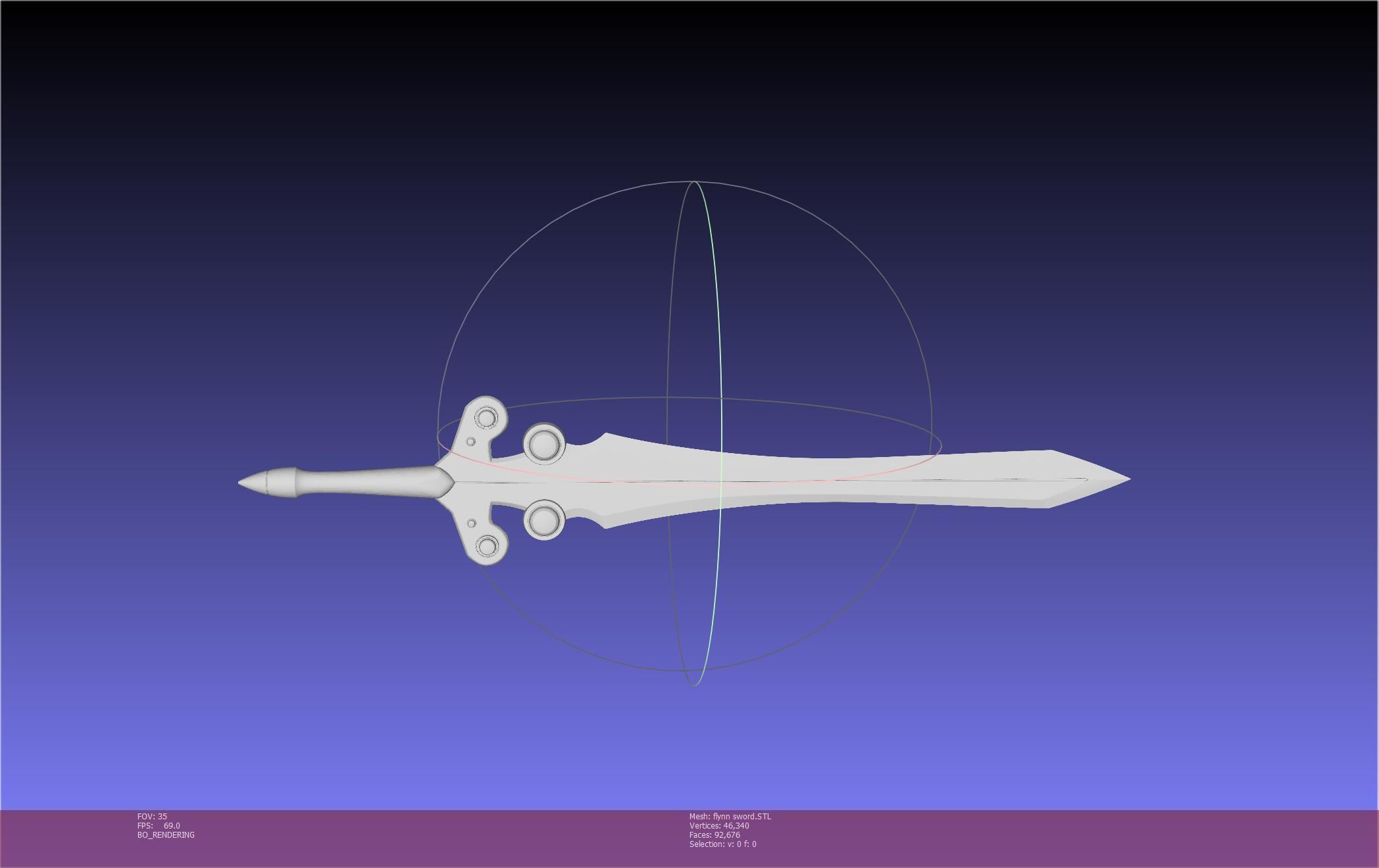 Tales of Vesperia Flynn Sword Printable Model 3D print model_15