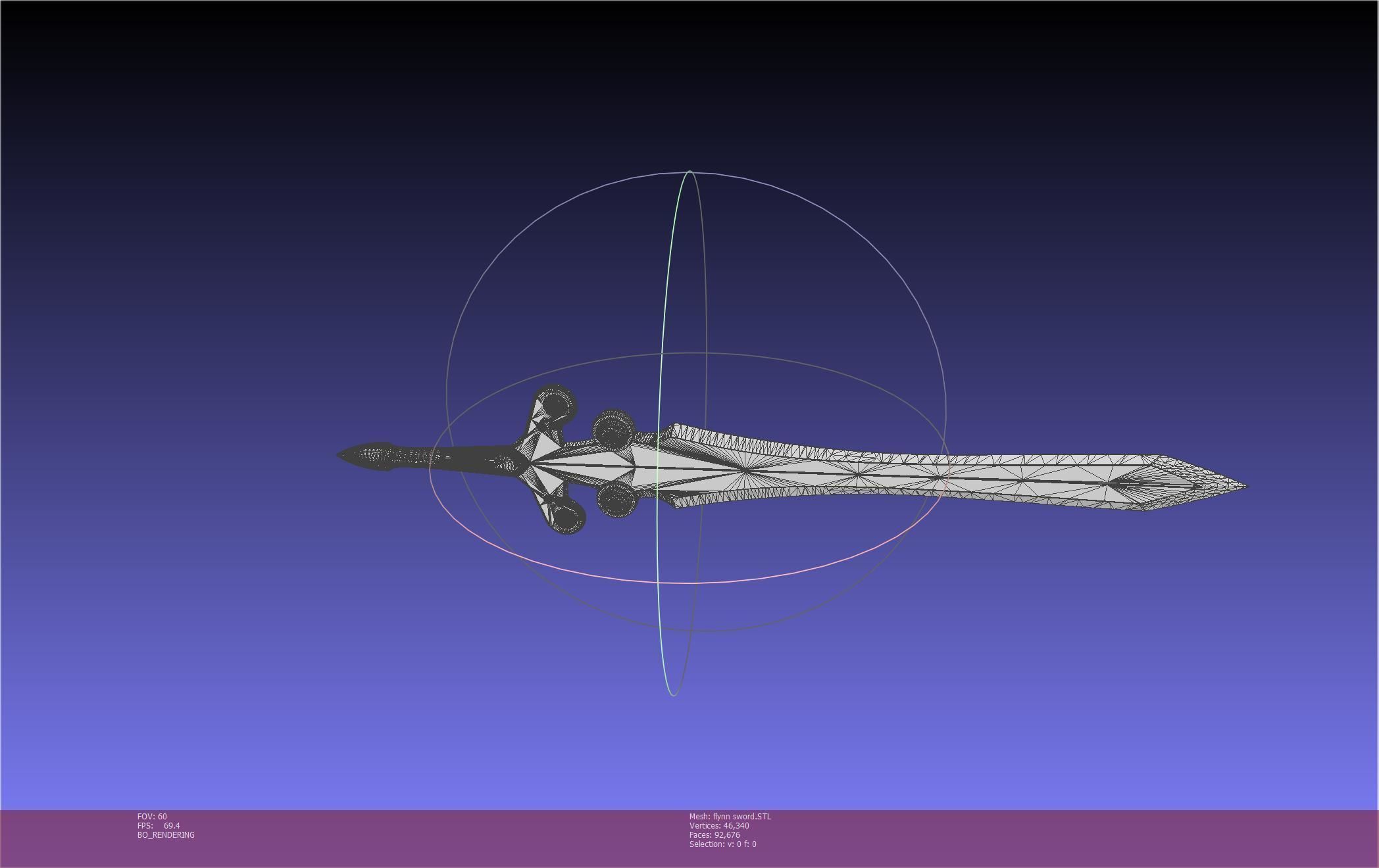 Tales of Vesperia Flynn Sword Printable Model 3D print model_11
