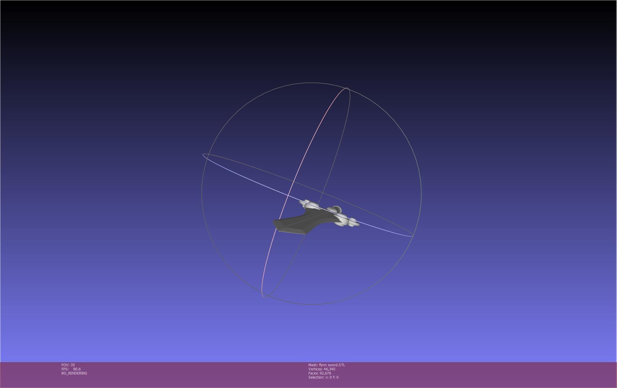 Tales of Vesperia Flynn Sword Printable Model 3D print model_35