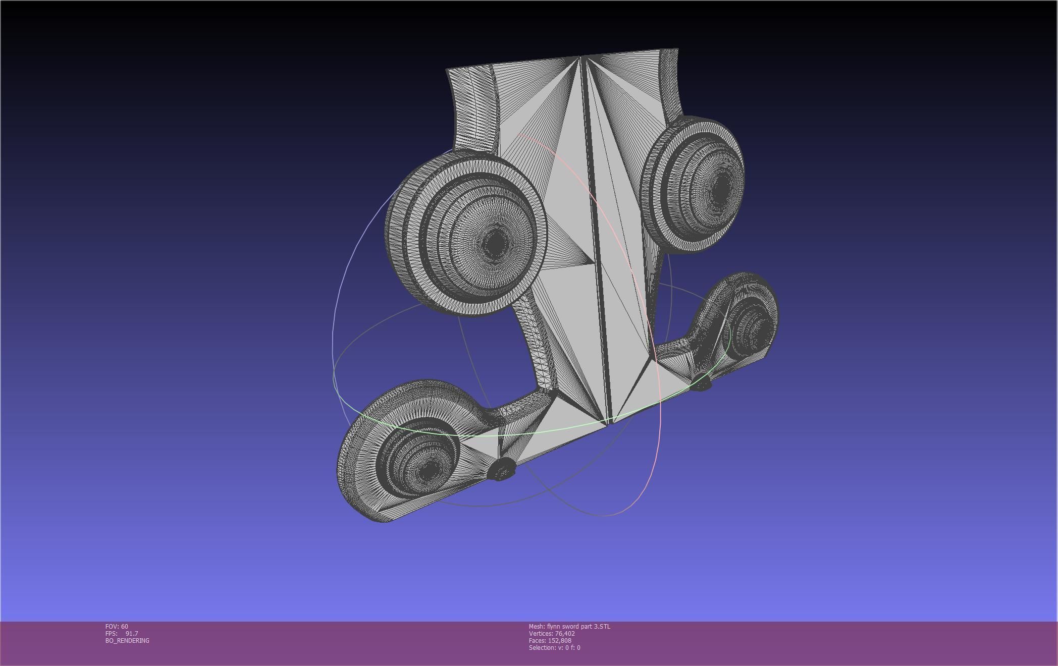 Tales of Vesperia Flynn Sword Printable Model 3D print model_78