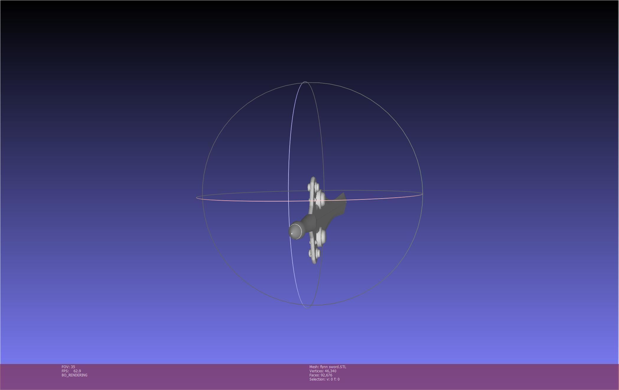 Tales of Vesperia Flynn Sword Printable Model 3D print model_30