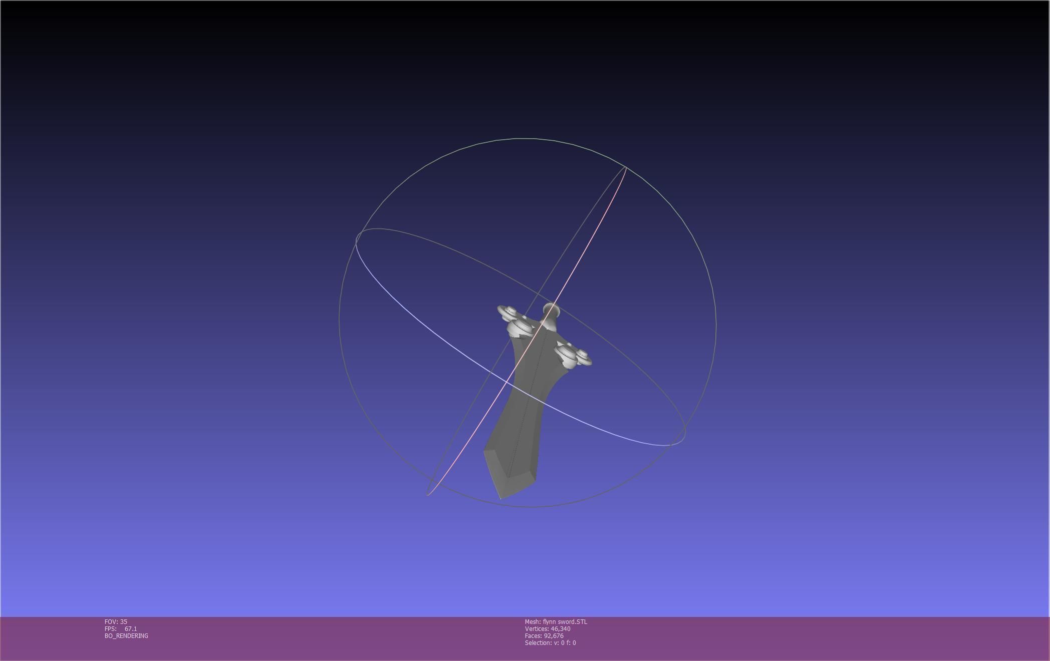 Tales of Vesperia Flynn Sword Printable Model 3D print model_38