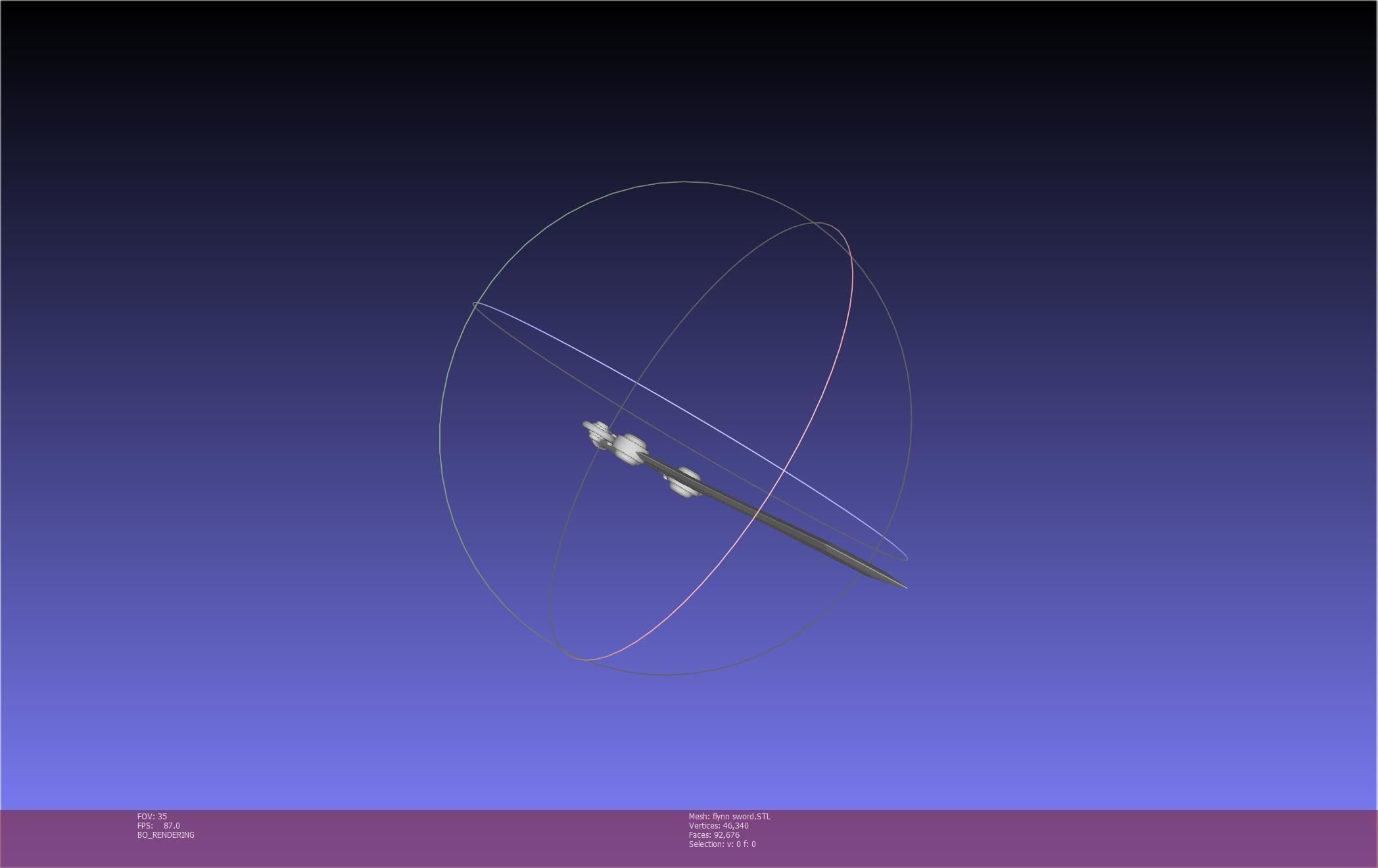 Tales of Vesperia Flynn Sword Printable Model 3D print model_33