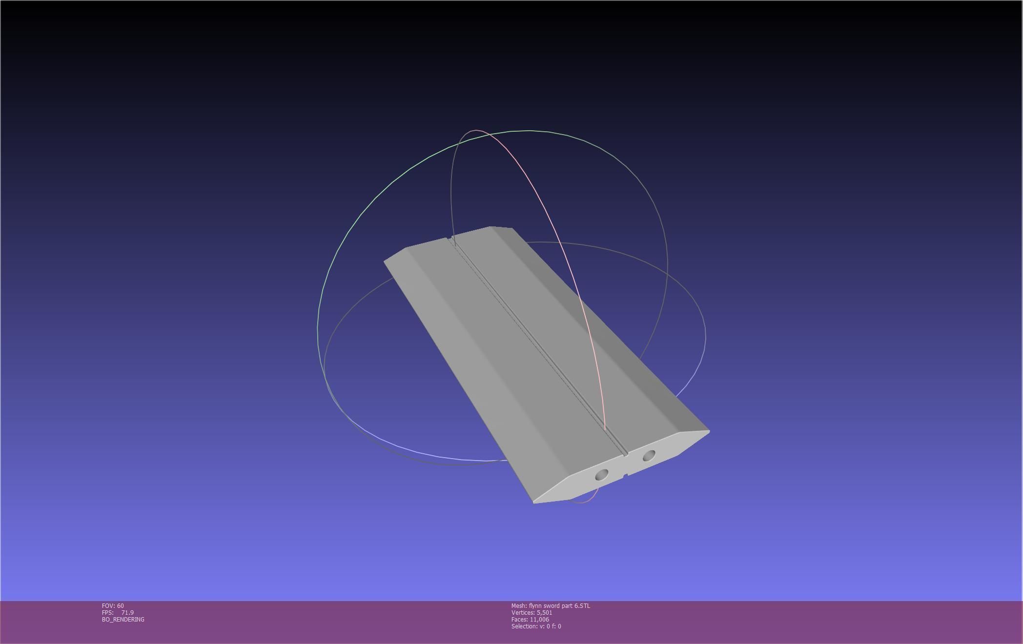 Tales of Vesperia Flynn Sword Printable Model 3D print model_98