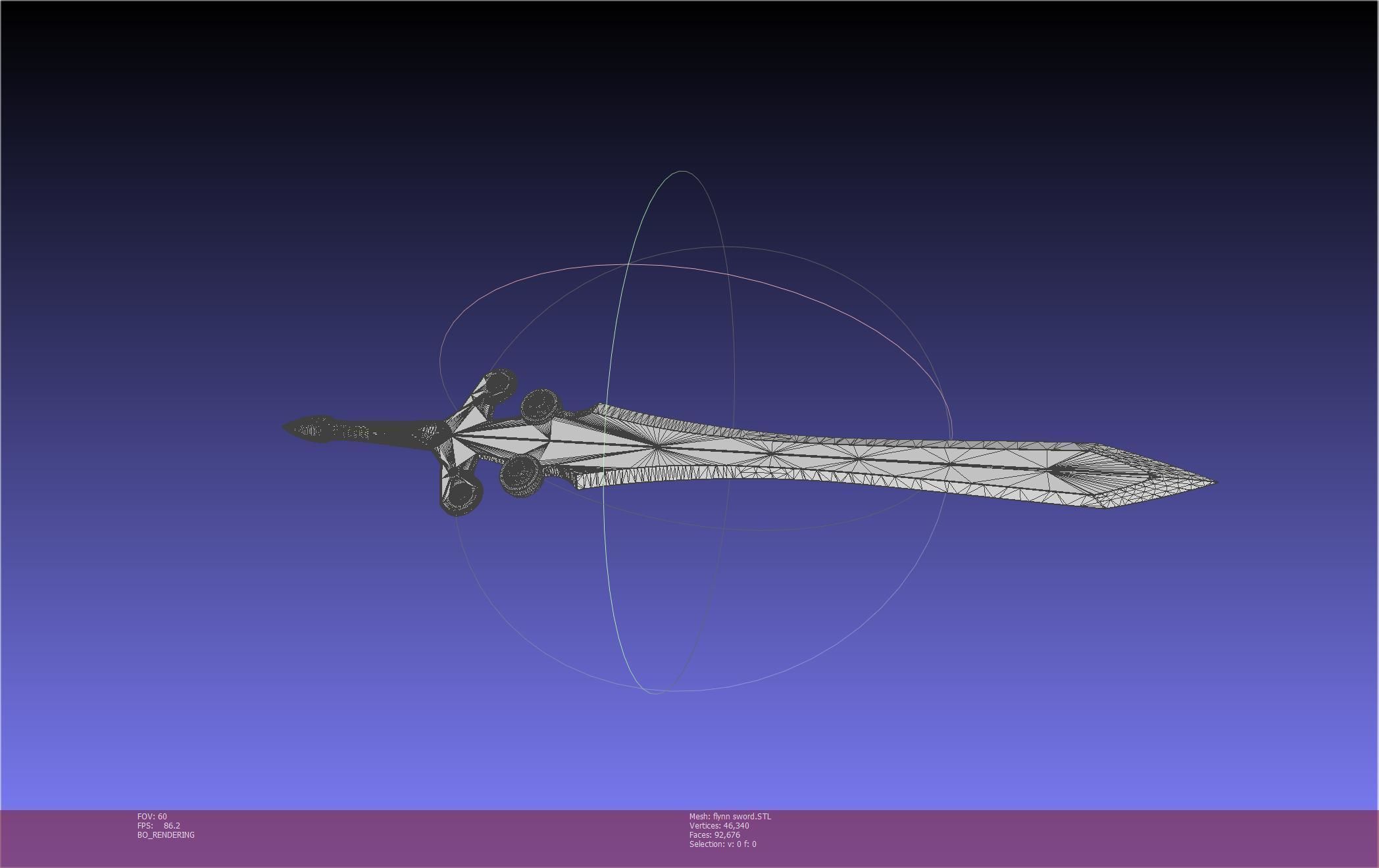 Tales of Vesperia Flynn Sword Printable Model 3D print model_9